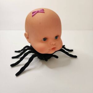 Handmade by Me Spider Dollhead Table Decor